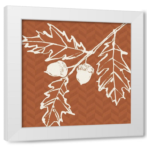 Autumn Tones V White Modern Wood Framed Art Print by Tavoletti, Anne