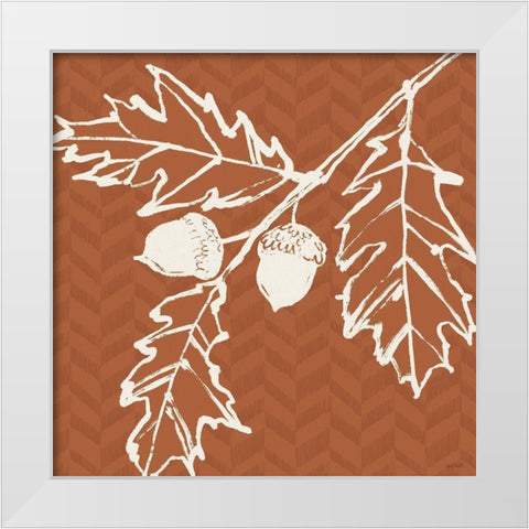 Autumn Tones V White Modern Wood Framed Art Print by Tavoletti, Anne