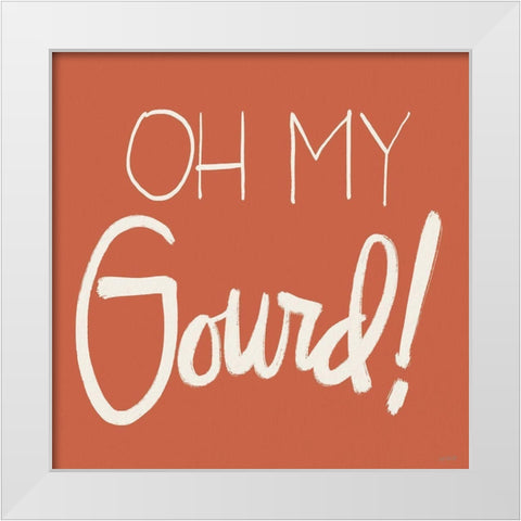 Autumn Tones IX White Modern Wood Framed Art Print by Tavoletti, Anne