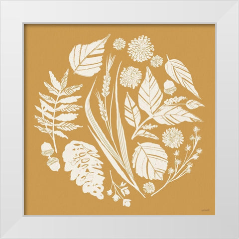 Autumn Tones XI White Modern Wood Framed Art Print by Tavoletti, Anne