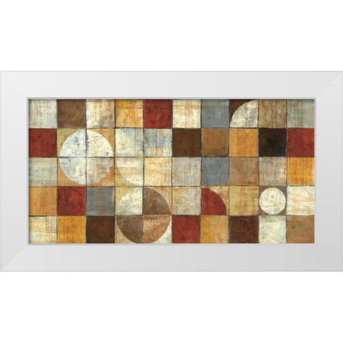 Tango Neutral White Modern Wood Framed Art Print by Schick, Mike