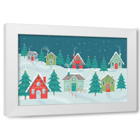 Falala I White Modern Wood Framed Art Print by Graham, Gia