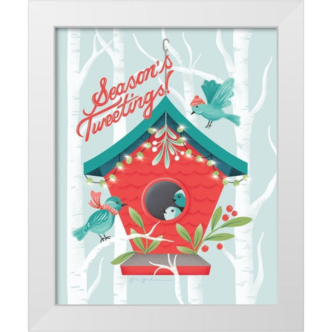 Falala III White Modern Wood Framed Art Print by Graham, Gia