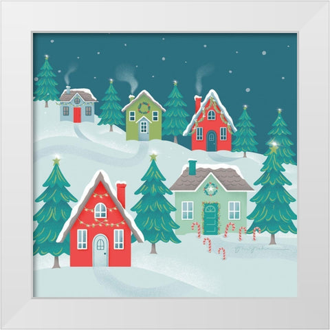 Falala IV White Modern Wood Framed Art Print by Graham, Gia
