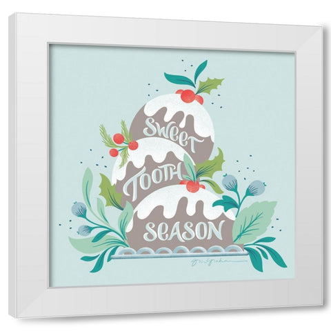 Falala V White Modern Wood Framed Art Print by Graham, Gia
