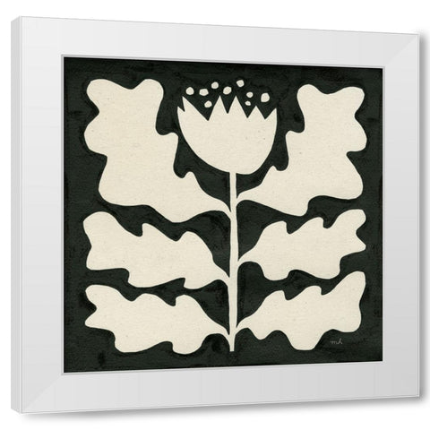 Delighted I White Modern Wood Framed Art Print by Hershey, Moira