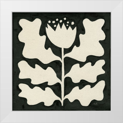 Delighted I White Modern Wood Framed Art Print by Hershey, Moira