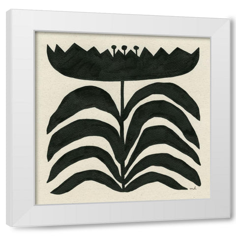 Delighted III White Modern Wood Framed Art Print by Hershey, Moira