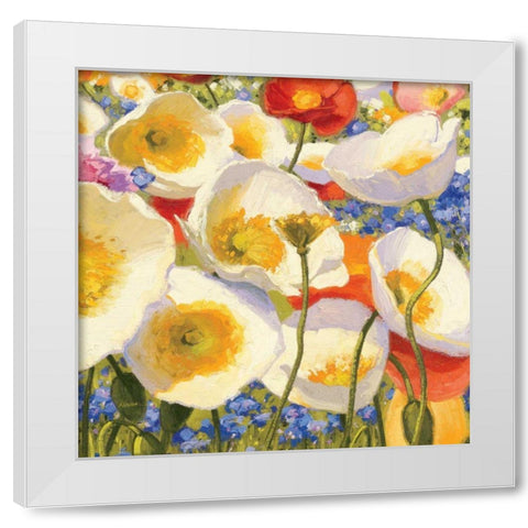 Sunny Abundance III White Modern Wood Framed Art Print by Novak, Shirley