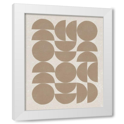 Make it Mod II White Modern Wood Framed Art Print by Hershey, Moira