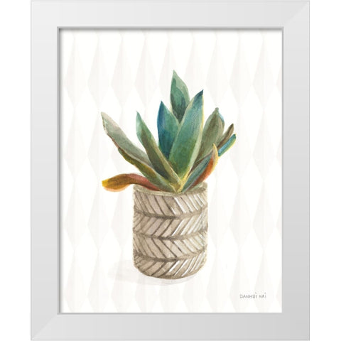 Desert Greenhouse XIII Subtle White Modern Wood Framed Art Print by Nai, Danhui