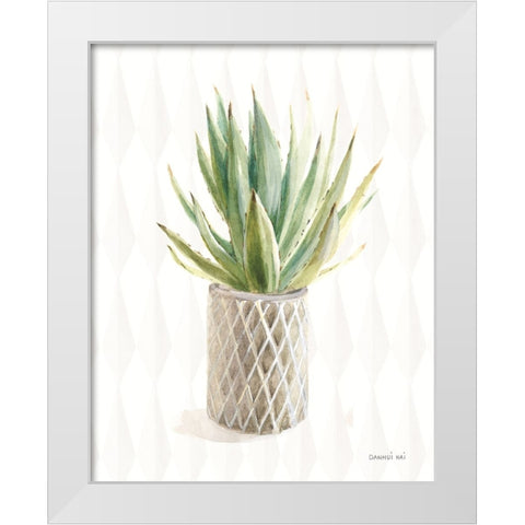 Desert Greenhouse XIX White Modern Wood Framed Art Print by Nai, Danhui