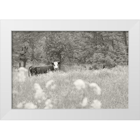 Summer Farm II BW White Modern Wood Framed Art Print by Schlabach, Sue