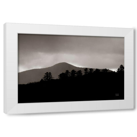 Storm Layers White Modern Wood Framed Art Print by Larson, Nathan