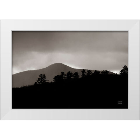 Storm Layers White Modern Wood Framed Art Print by Larson, Nathan