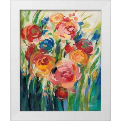 Bright Bloom I White Modern Wood Framed Art Print by Vassileva, Silvia