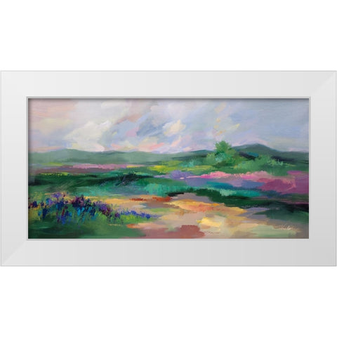 April Slopes White Modern Wood Framed Art Print by Vassileva, Silvia