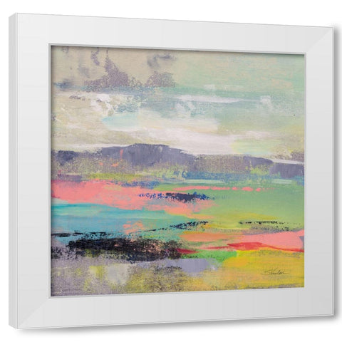 Blooming Field II White Modern Wood Framed Art Print by Vassileva, Silvia