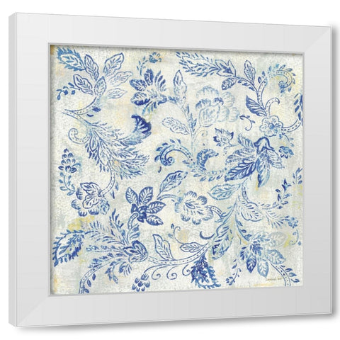 Exotic Elegance II White Modern Wood Framed Art Print by Nai, Danhui