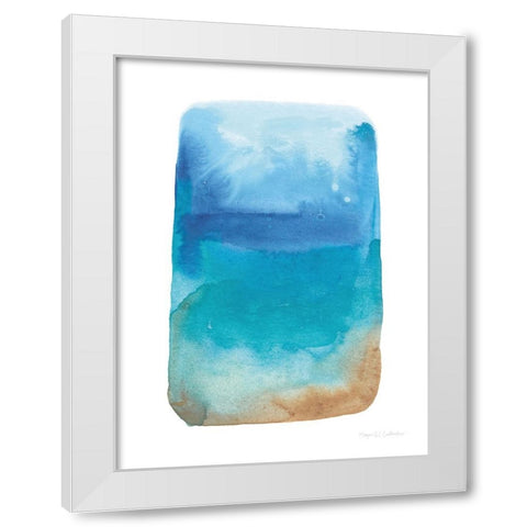 Beachy White Modern Wood Framed Art Print by Gallagher, Megan