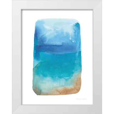 Beachy White Modern Wood Framed Art Print by Gallagher, Megan