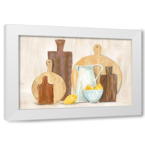 Marnies Kitchen III White Modern Wood Framed Art Print by Schlabach, Sue