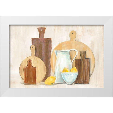 Marnies Kitchen III White Modern Wood Framed Art Print by Schlabach, Sue