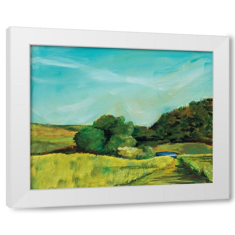 View from Rock Hill White Modern Wood Framed Art Print by Schlabach, Sue