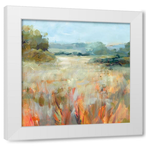 Lost in the Grasses White Modern Wood Framed Art Print by Nai, Danhui