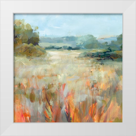 Lost in the Grasses White Modern Wood Framed Art Print by Nai, Danhui