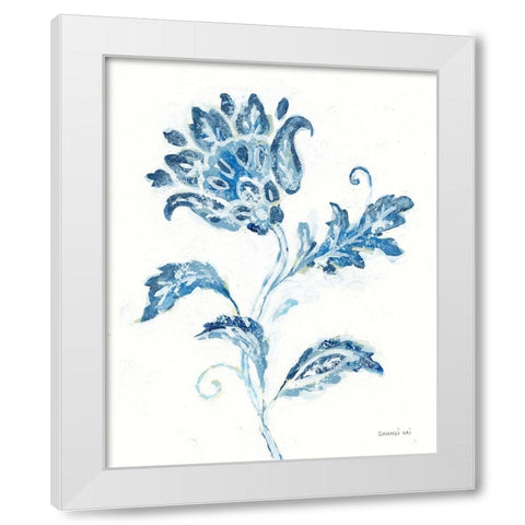 Exotic Elegance Floral II White Modern Wood Framed Art Print by Nai, Danhui