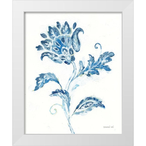 Exotic Elegance Floral II White Modern Wood Framed Art Print by Nai, Danhui