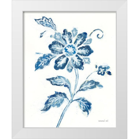 Exotic Elegance Floral IV White Modern Wood Framed Art Print by Nai, Danhui