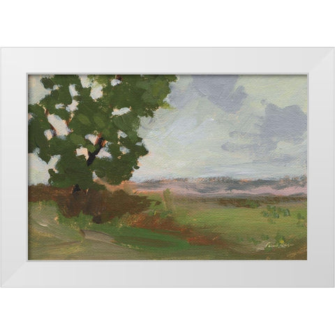East of Spring Hill White Modern Wood Framed Art Print by Munger, Pamela