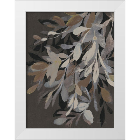 Lively Branches White Modern Wood Framed Art Print by Nai, Danhui