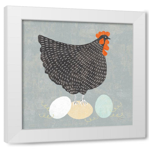 Fresh Eggs I No Words White Modern Wood Framed Art Print by Schlabach, Sue