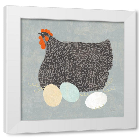 Fresh Eggs II No Words White Modern Wood Framed Art Print by Schlabach, Sue