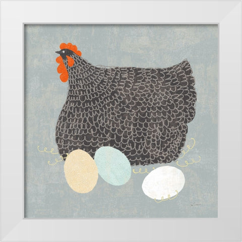 Fresh Eggs II No Words White Modern Wood Framed Art Print by Schlabach, Sue