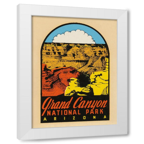 Grand Canyon National Park White Modern Wood Framed Art Print by Wild Apple Portfolio