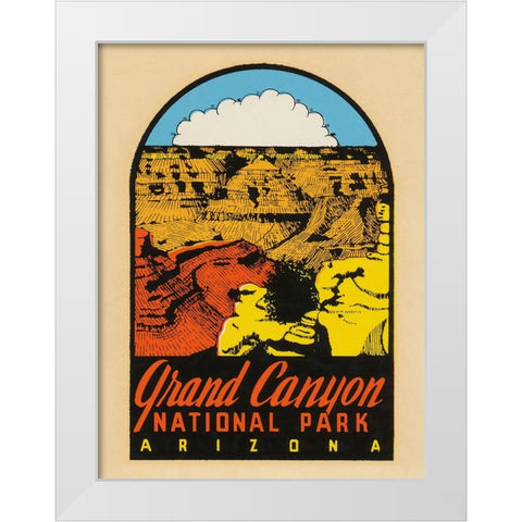 Grand Canyon National Park White Modern Wood Framed Art Print by Wild Apple Portfolio