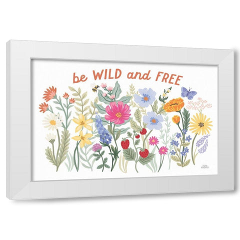 Wild Meadow I White Modern Wood Framed Art Print by Marshall, Laura