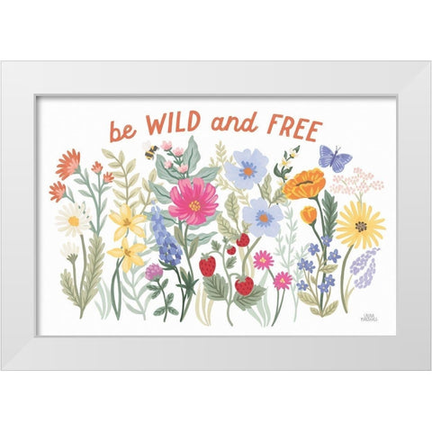 Wild Meadow I White Modern Wood Framed Art Print by Marshall, Laura