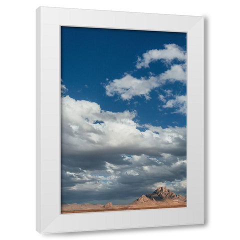 Long Way to Ride White Modern Wood Framed Art Print by Larson, Nathan