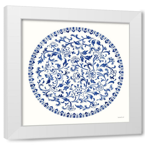 Circle of Life II White Modern Wood Framed Art Print by Nai, Danhui