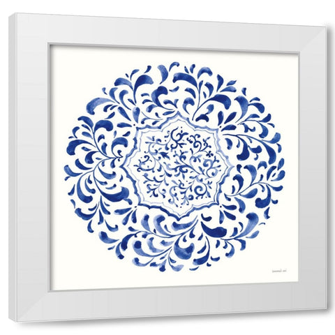 Circle of Life IV White Modern Wood Framed Art Print by Nai, Danhui