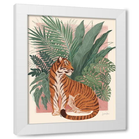 Majestic Cats II No Woman White Modern Wood Framed Art Print by Penner, Janelle