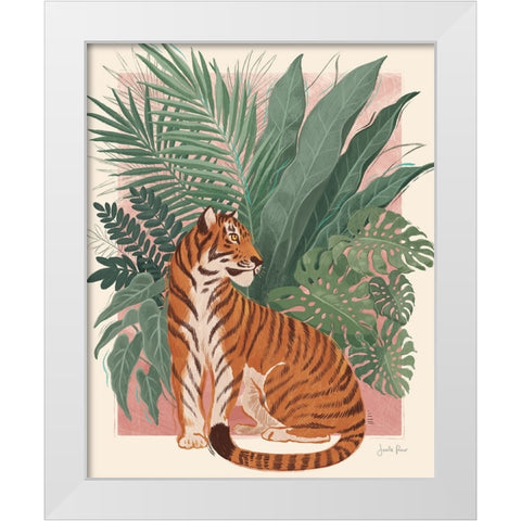 Majestic Cats II No Woman White Modern Wood Framed Art Print by Penner, Janelle