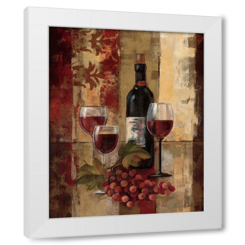 Graffiti and Wine II White Modern Wood Framed Art Print by Vassileva, Silvia