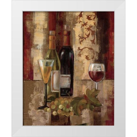 Graffiti and Wine III White Modern Wood Framed Art Print by Vassileva, Silvia