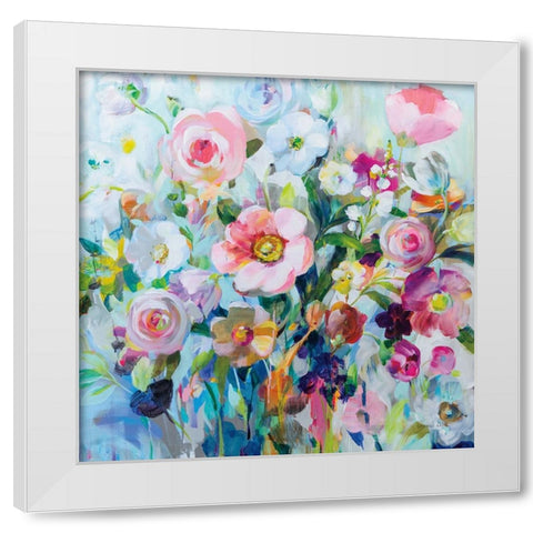 Sunfield White Modern Wood Framed Art Print by Nai, Danhui